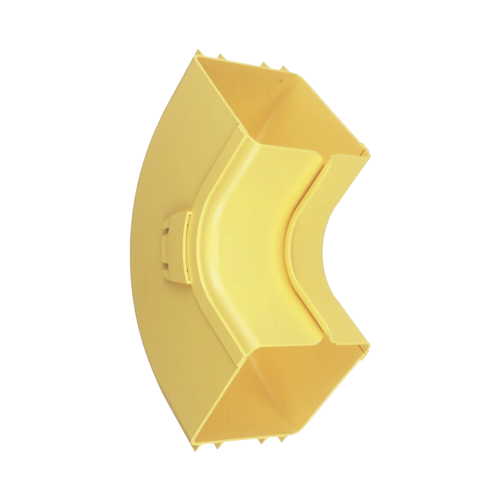 FRIVRA4X4LYL-AD-2-l Bajada Vertical Interior de 90º con Tapa, Para uso con Canaletas 4X4 FiberRunner™, Color Amarillo FRIVRA4X4LYL 3