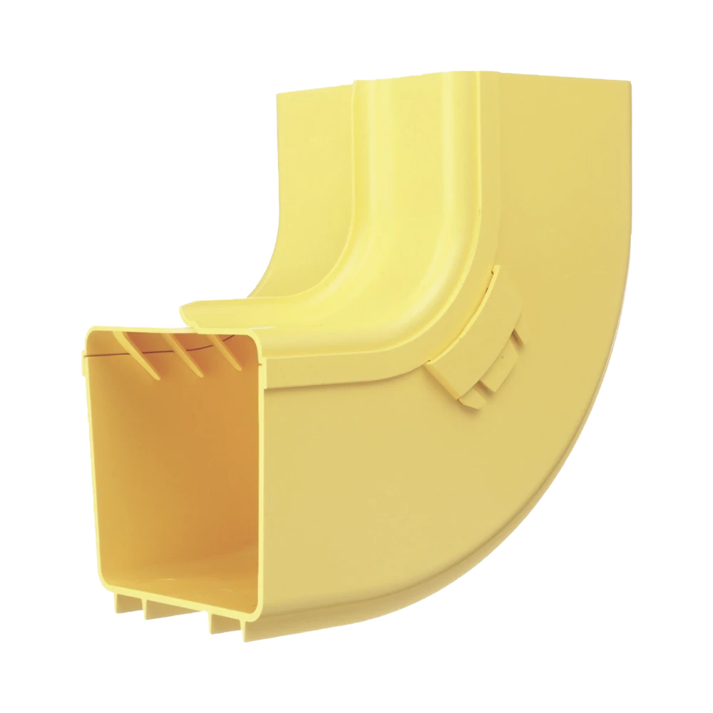 FRIVRA4X4LYL-l Bajada Vertical Interior de 90º con Tapa, Para uso con Canaletas 4X4 FiberRunner™, Color Amarillo FRIVRA4X4LYL 1