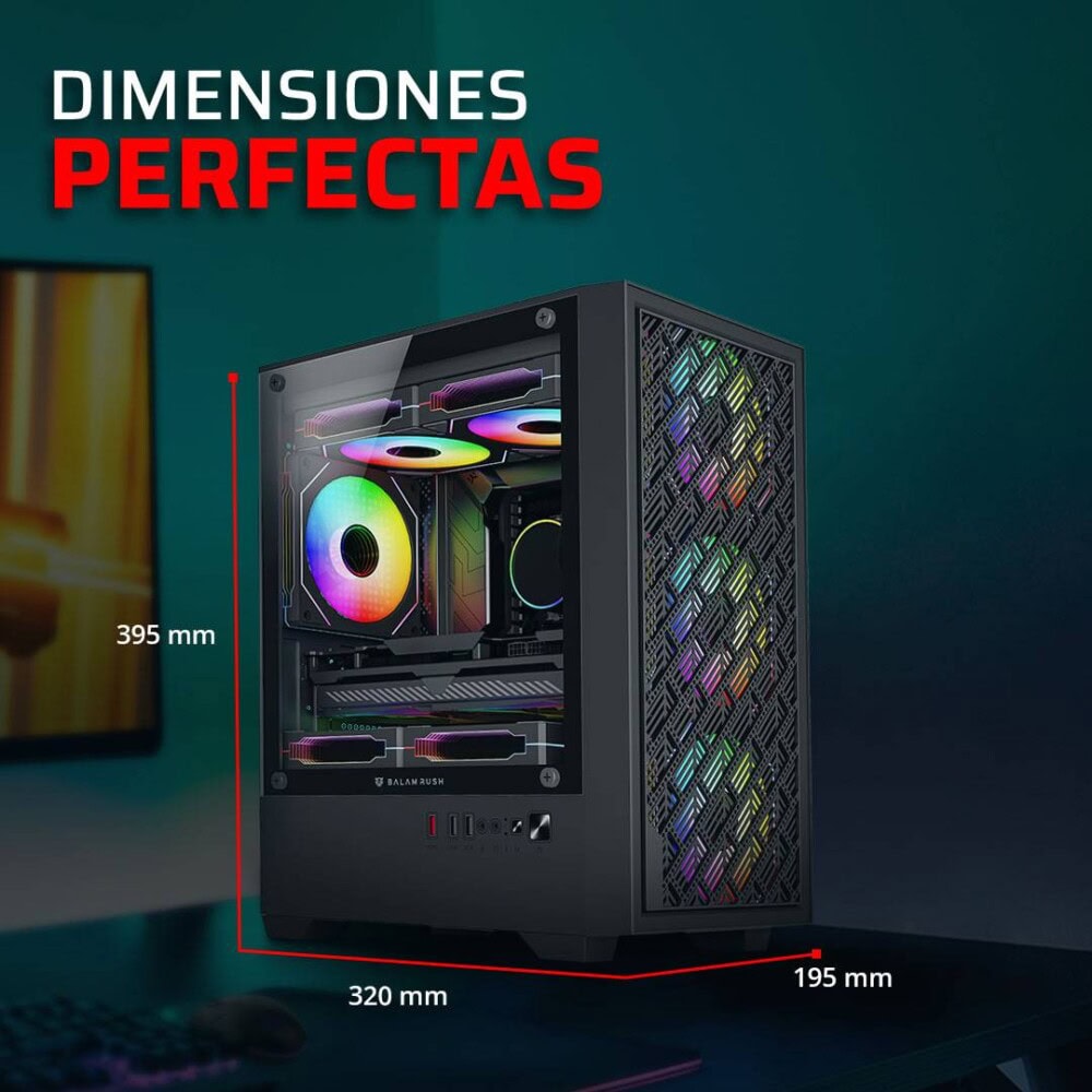 Gabinete Mini Torre NITROX EDGE AIRCOOL 4700A Factor: Mini ITX BR-943901 3