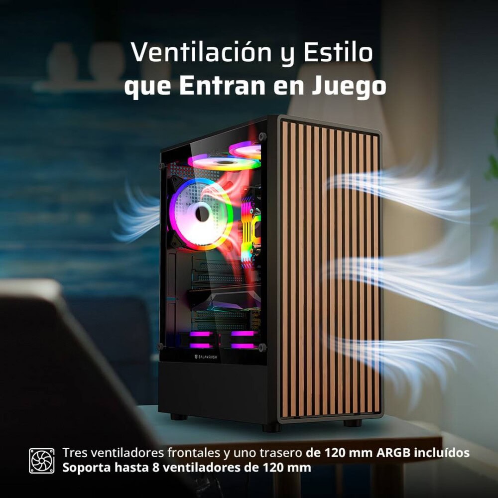 GABBLR1120_2_full Gabinete Gamer Media Torre ATX Dragonfly Wood GM580CB Factor: ATX, Micro Atx - Mini ITX 16