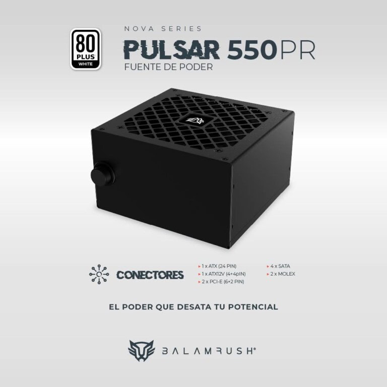 Fuente de Poder 550W 80 Plus White BALAM RUSH PULSAR 550PR NOVA SERIES GABBLR540_3_full