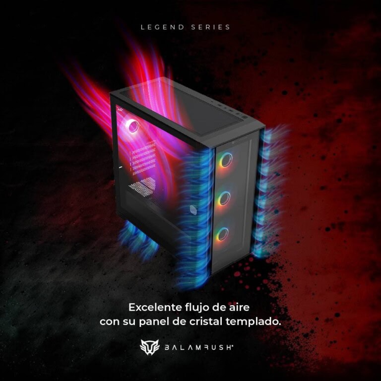 Gabinete Gamer Mini Torre Carbono Twin Mate 6000 Legend Series GABBLR660_2_full