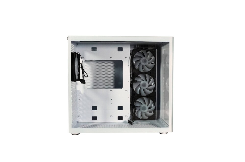 GABINETE GAMING NACEB WHITE NOVA NA-0633 CRISTAL TEMPLADO, MICRO, MII, ATX; USB 3.0 Y TIPO C NA-0633 2