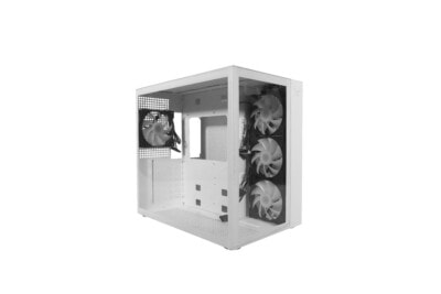 GABINETE GAMING NACEB WHITE NOVA  NA-0633 CRISTAL TEMPLADO, MICRO, MII, ATX; USB 3.0 Y TIPO C