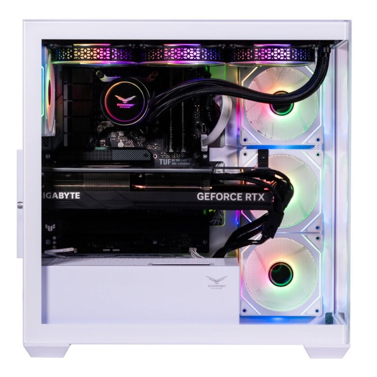 NACEB GABINETE GAMER MEDIA TORRE CRISTAL TEMPLADO ATX,MICROATX, VENTILADORES 3 Frontales, 1 Posterior BLANCO,USB 3.0 x2 HD Audio/Micrófono x1 NA-0637B GABNCB190_2_full