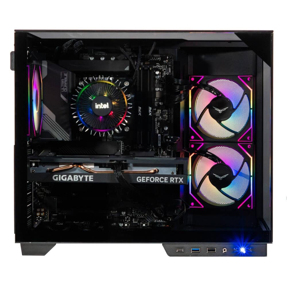 GABINETE GAMER ITX, MicroATX, ATX CRISTAL TEMPLADO, Ventiladores 2 Frontales, 1 Posterior ARGB, USB 3.0 x1, USB C x1, USB 1.1 x1 HD Audio x1 NA-0638 NA-0638 3