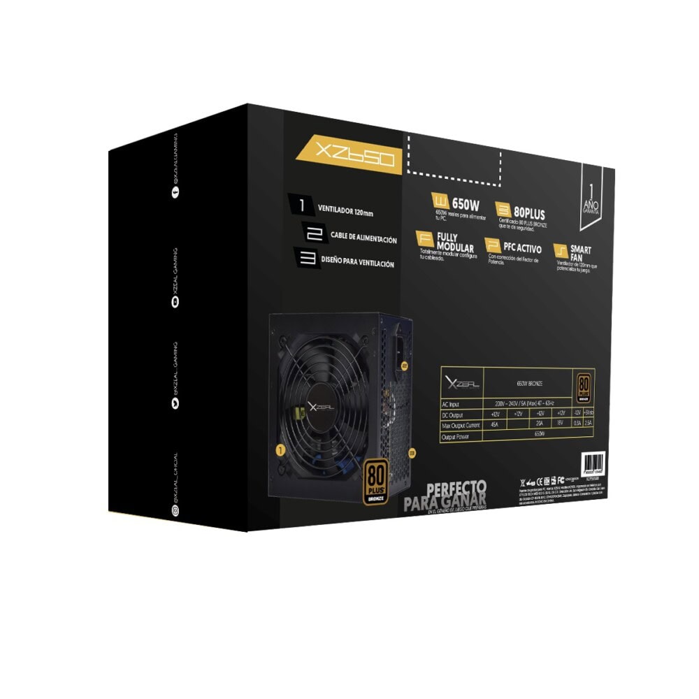 Fuente De Poder Xzeal 650W. XZPS650B XZPS650B 4