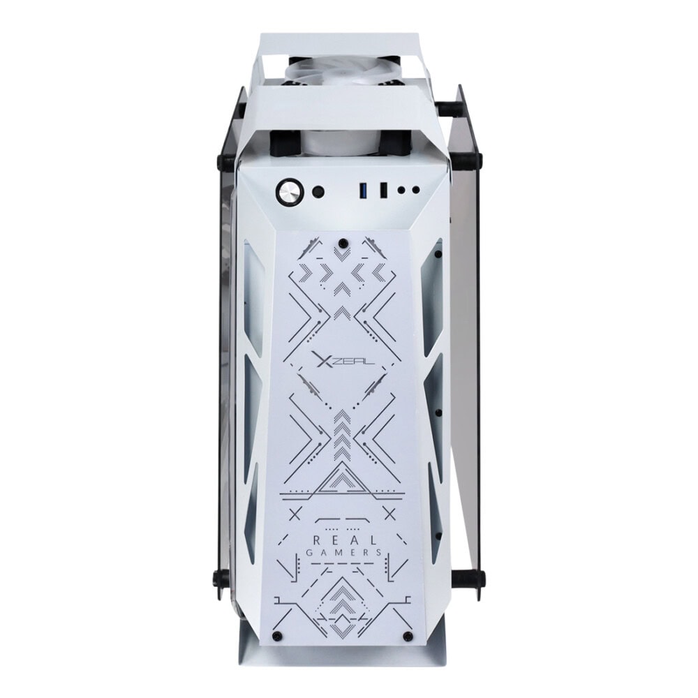GABSTY300_8_full Gabinete Gamer Micro ATX/Mini ITX IR02 XZGAIRRGBW Blanco. 5
