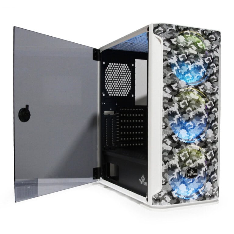 YEYIAN GABINETE HOLLOW SERIE 2500 CAMUFLAGE BLANCO, MEDIA TORRE, ITX, MICRO ATX, ATX, EATX, 7 RANURAS DE EXPANSION, SIN VENT INC, YHG-49704 GABYEY210_9_full