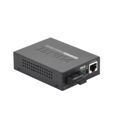 Convertidor de Medios UTP/ Fibra Óptica de 1000 Mbps, Multi-Modo, Hasta 550 m, Conector SC