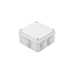 Caja Estanca de PVC Para Derivación y Conexión, 6 Entradas, Tapa Atornillada,100x100x50 mm (Área Interna), Uso Exterior IP55, Material que no Propaga el Fuego y Libre de Hálogenos GW44004-l