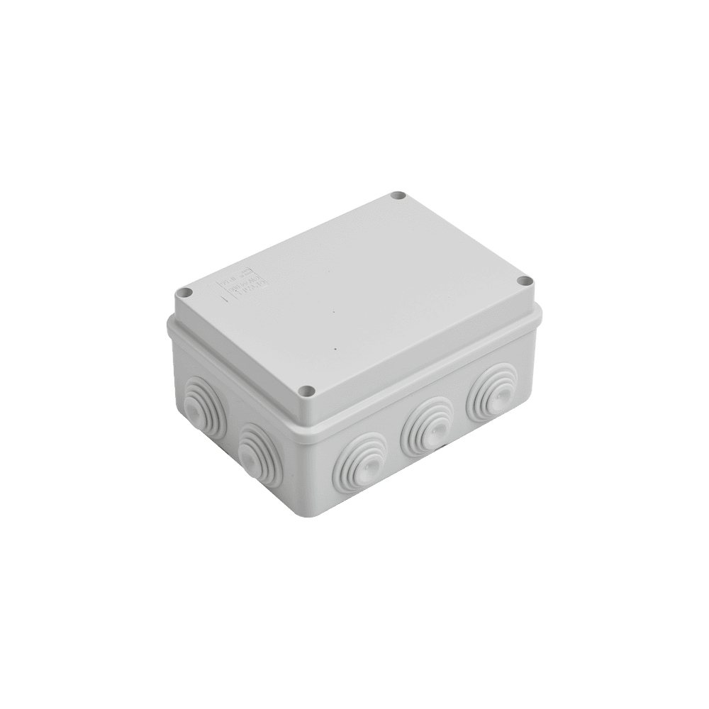 GW44006-l Caja Estanca de PVC Para Derivación y Conexión, 10 Entradas, Tapa Atornillada, 150x110x70 mm (Área interna), Uso Exterior IP55, Material que no Propaga el Fuego y Libre de Hálogenos GW-44-006 1