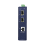 Convertidor de Medios Industrial de 1 Puerto Ethernet 10/100/1000 Base-T a 2 Puertos SFP 100/1000/2500 Base-X IGT1205AT-FRENTE-l