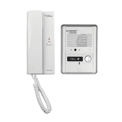 Kit de audio portero con un auricular (expandible hasta 3 auriculares)