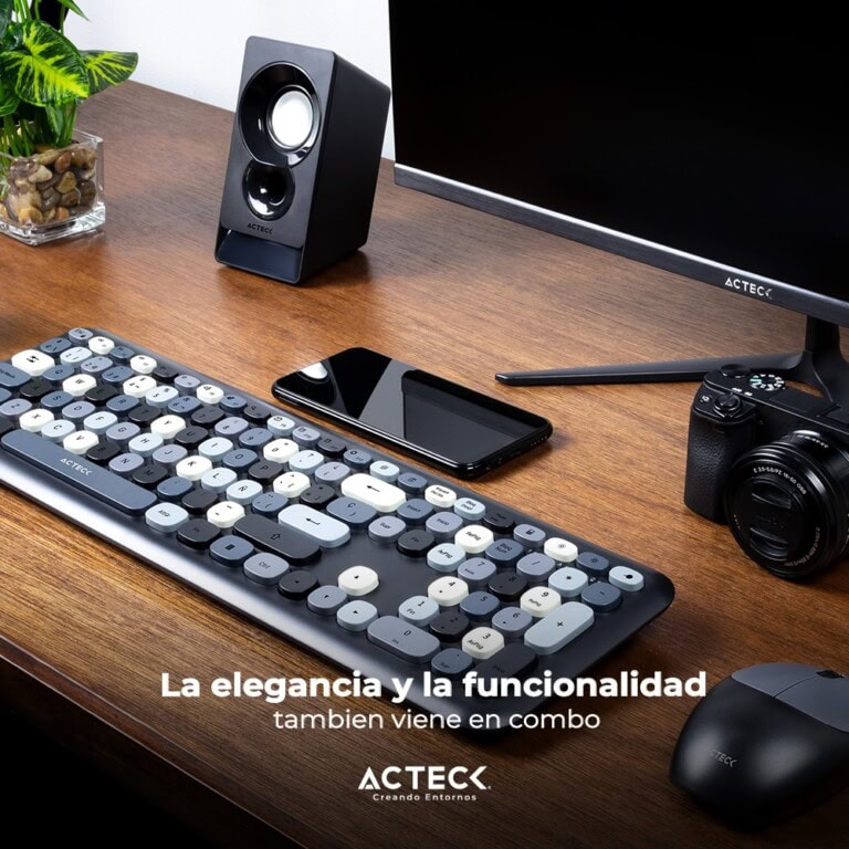Kit Teclado y mouse Inalámbricos 2.4hz Creator Chic MK475 Advanced Series KITACT1070_2_full