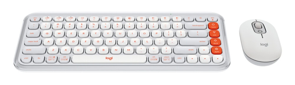 Kit Logitech POP 920-013055 Teclado y mouse Bluetooth Color gris y naranja. 920-013055 2