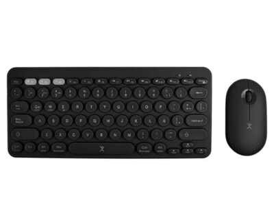 Kit de Teclado y Mouse Inalámbrico Bluetooth Dual 2.4GHz Froyo Color Negro| PERFECT CHOICE