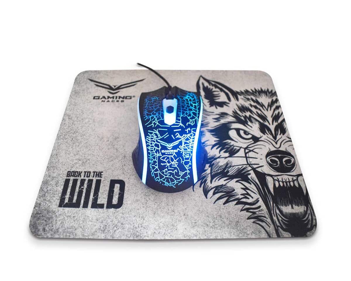 Kit Mouse + Mousepad Naceb Technology NA-632, Multi, 4 botones, USB, Óptico, 1200 DPI KITNCB110_2_full