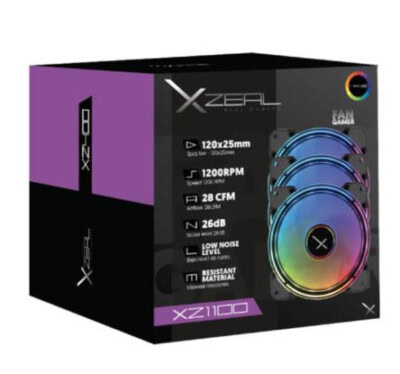 Kit Ventiladores Xzeal XZ1100. XZVE100B
