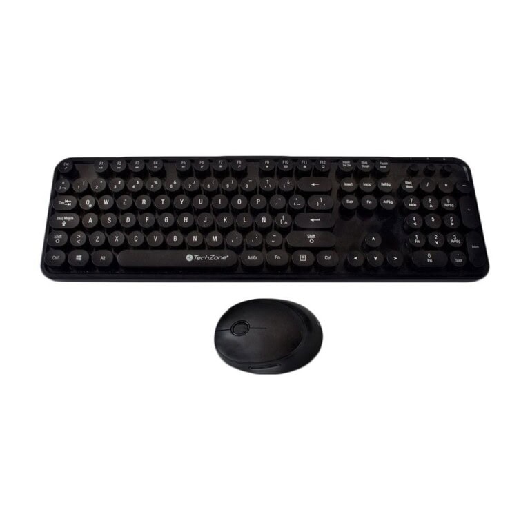 Kit Nifty TechZone combo inalámbrico con conexión USB, mouse 1600 DPI´s, teclado con 104 teclas tipo QWERTY, 1 año de garantía. KITTCH260_4_full