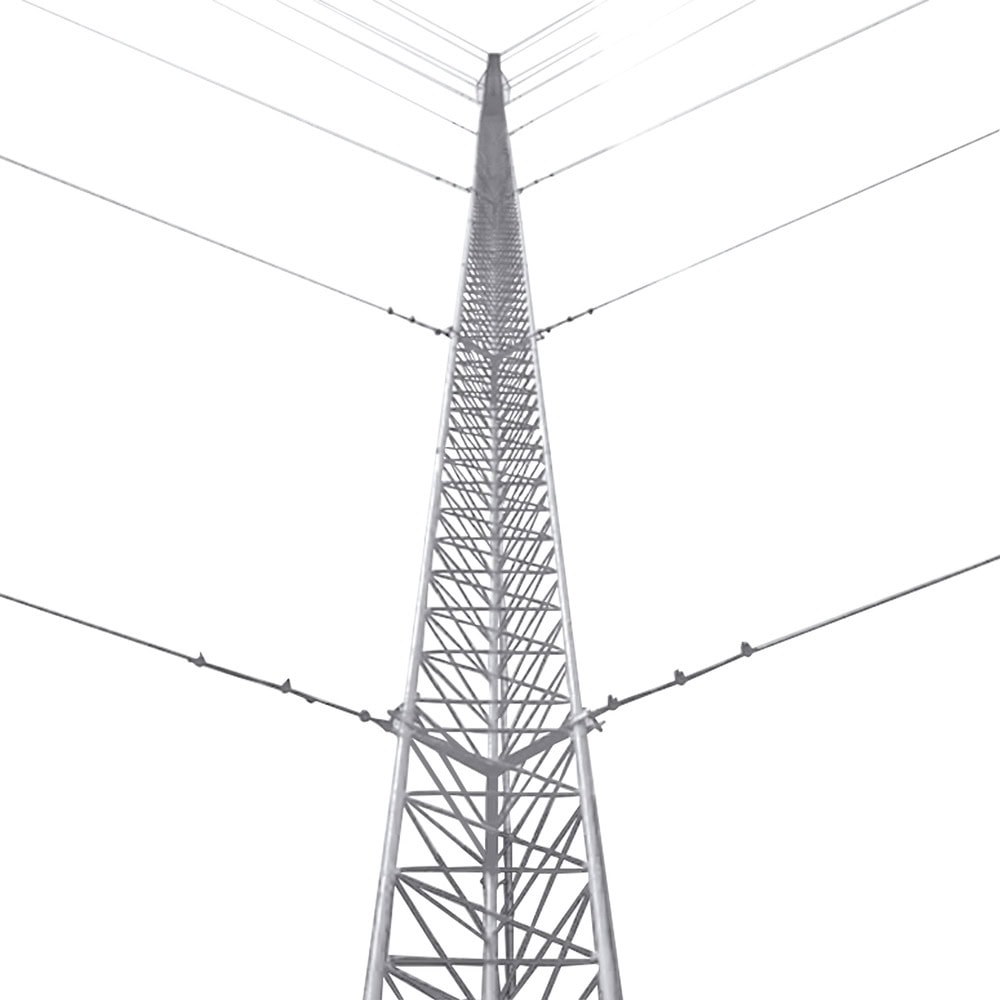 KTZ45E012-l Kit de Torre Arriostrada de Piso de 12 m Altura con Tramo STZ45 Galvanizado Electrolítico (No incluye retenida). KTZ-45E-012 1