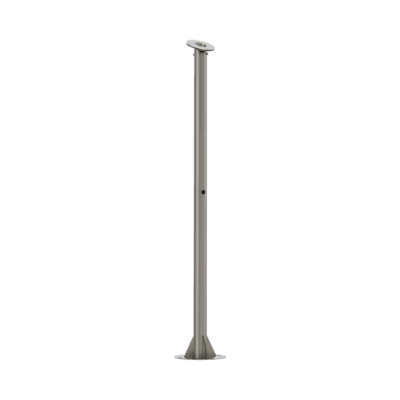 Poste para Cámara ANPR / Compatible con DS-TCG406-E / Altura de 1.5 Metros /  Color Gris