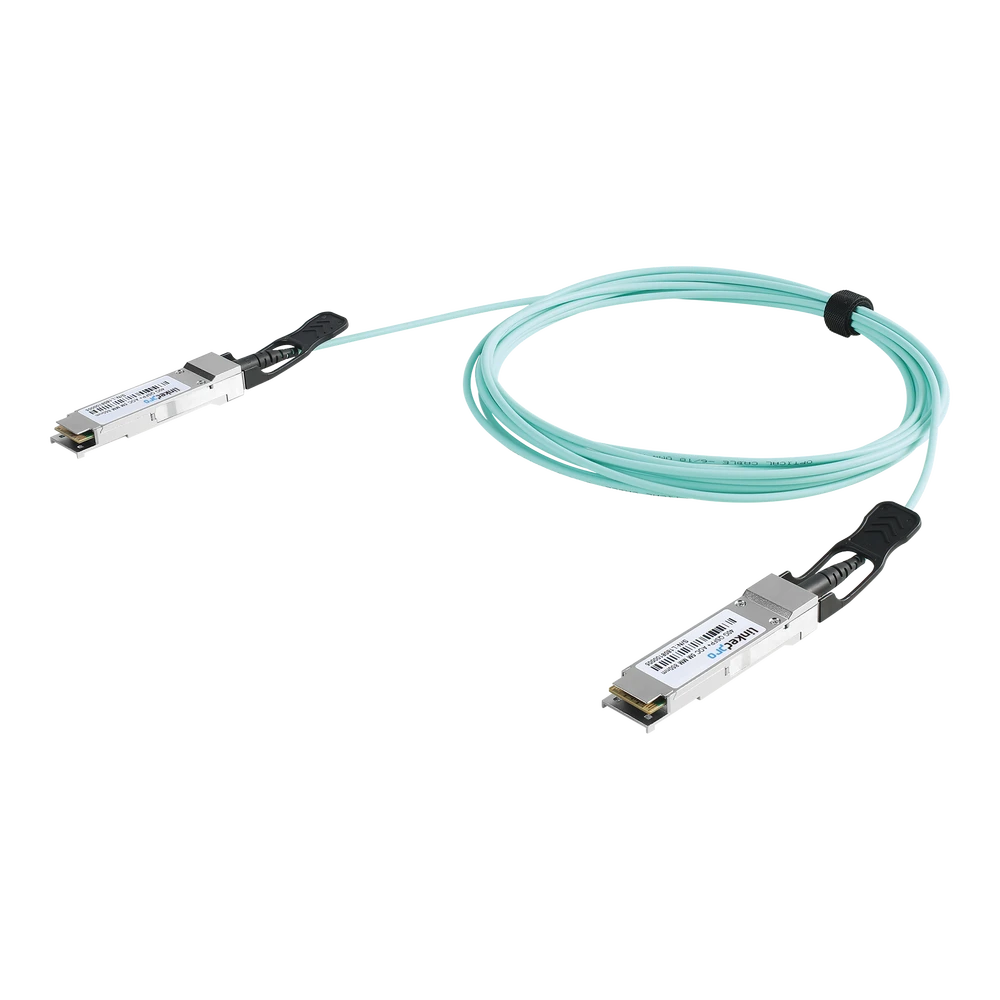 LPAOC40G40G2M-l Cable AOC QSFP+ de 40 Gbps a 40 Gbps / Cable de fibra óptica Activo / Longitud: 2 metros LP-AOC-40G-2M 1