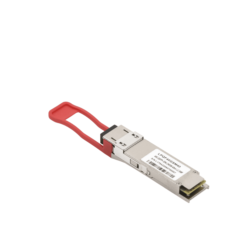 LPQSFP40GSM40-AD-3-l Transceptor Óptico QSFP+ (Mini-Gbic) / Monomodo 1310 nm / 40 Gbps / 40GBASE-ER4 /Conectores LC/UPC Dúplex / DDM / Hasta 40 km LP-QSFP-40G-SM-40 4