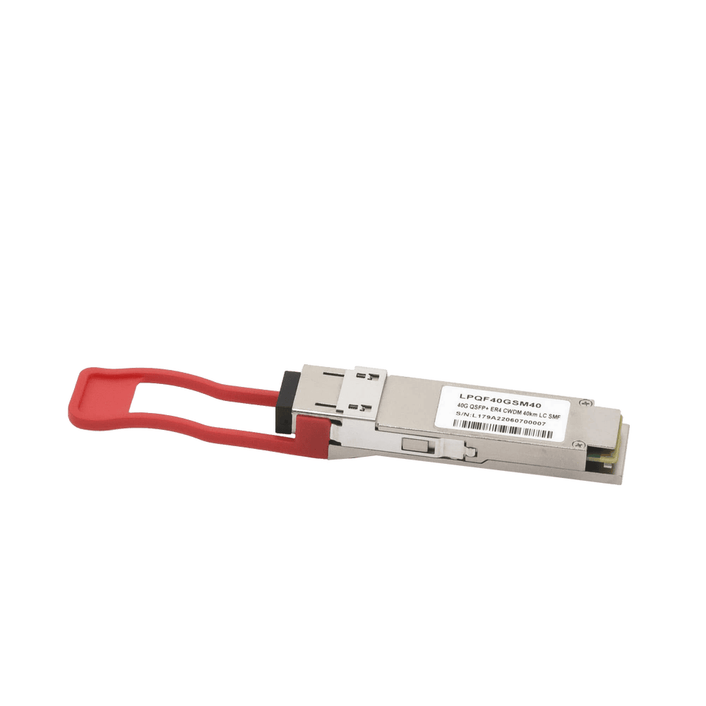LPQSFP40GSM40-AD-4-l Transceptor Óptico QSFP+ (Mini-Gbic) / Monomodo 1310 nm / 40 Gbps / 40GBASE-ER4 /Conectores LC/UPC Dúplex / DDM / Hasta 40 km LP-QSFP-40G-SM-40 5