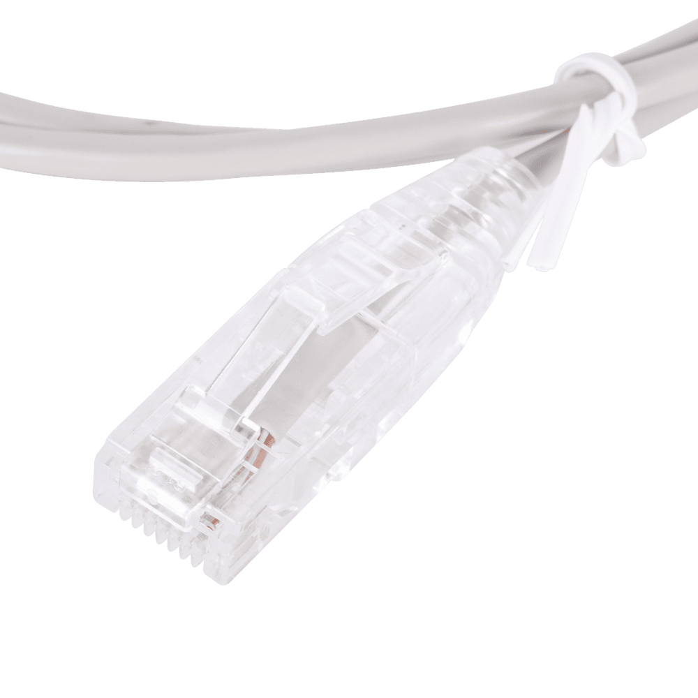 LPUT6100GY28-AD-1-l Cable de Parcheo Slim UTP Cat6 - 1 Metro (3.28 Pies), Gris, Diámetro Reducido (28 AWG) LP-UT6-100-GY28 3