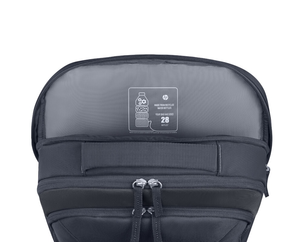 Mochila para portátil HP Everyday 16 (A08KLUT#ABM) Resistente con un compartimento acolchado para el portátil. 100 % poliéster, Color Gris odisea. A08KLUT#ABM 2