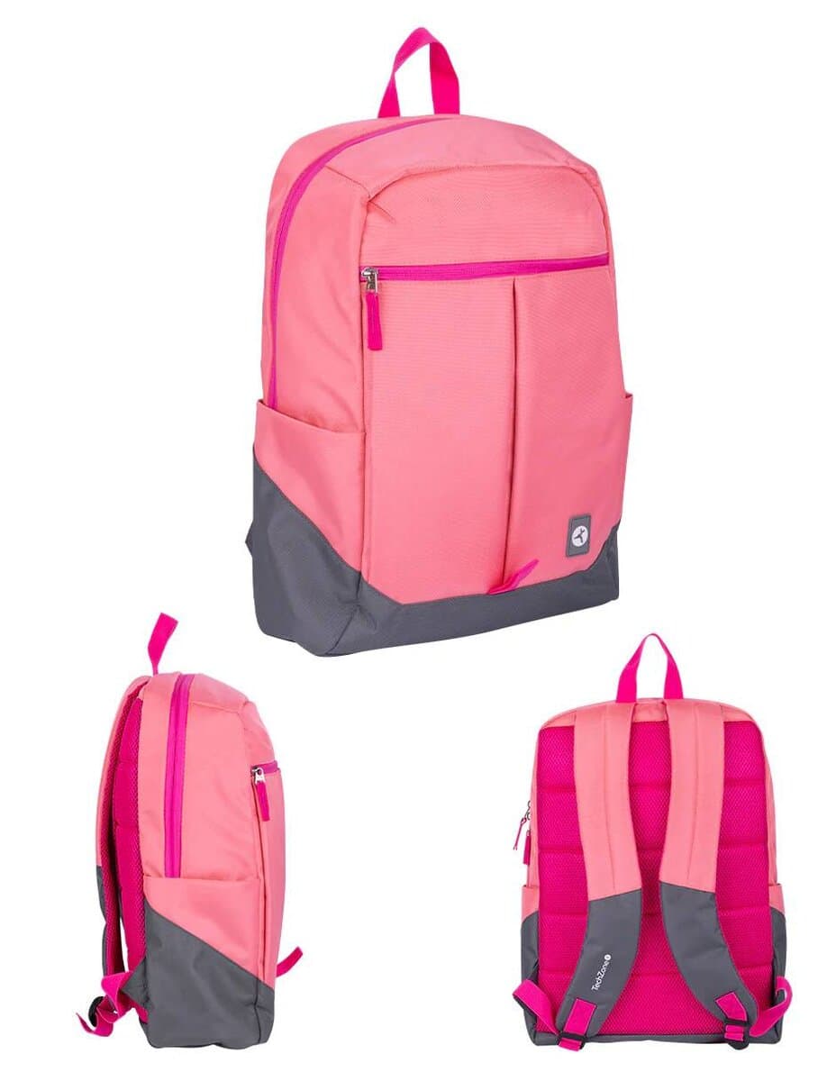MALTCH430_2_full Backpack RAINBOW TZLBP26-R TECHZONE COLORS 16, color Rosa, 100% Poliester GARANTIA LIMITADA DE POR VIDA. 3