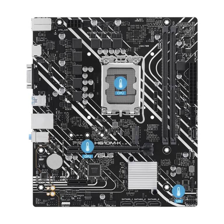Tarjeta madre ASUS PRIME H610M-K, DDR5, 96 GB, Intel Socket LGA1700, Micro-ATX, D-Sub y HDMI MBDASS6240_2_full