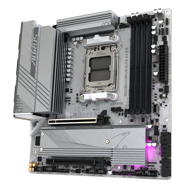 TARJETA MADRE GIGABYTE Micro ATX B650M A ELITE AX ICE 64 GB DDR5 AM5 Para AMD MBDGIG5310_3_full