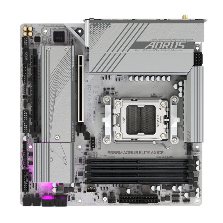 TARJETA MADRE GIGABYTE Micro ATX B650M A ELITE AX ICE 64 GB DDR5 AM5 Para AMD MBDGIG5310_4_full