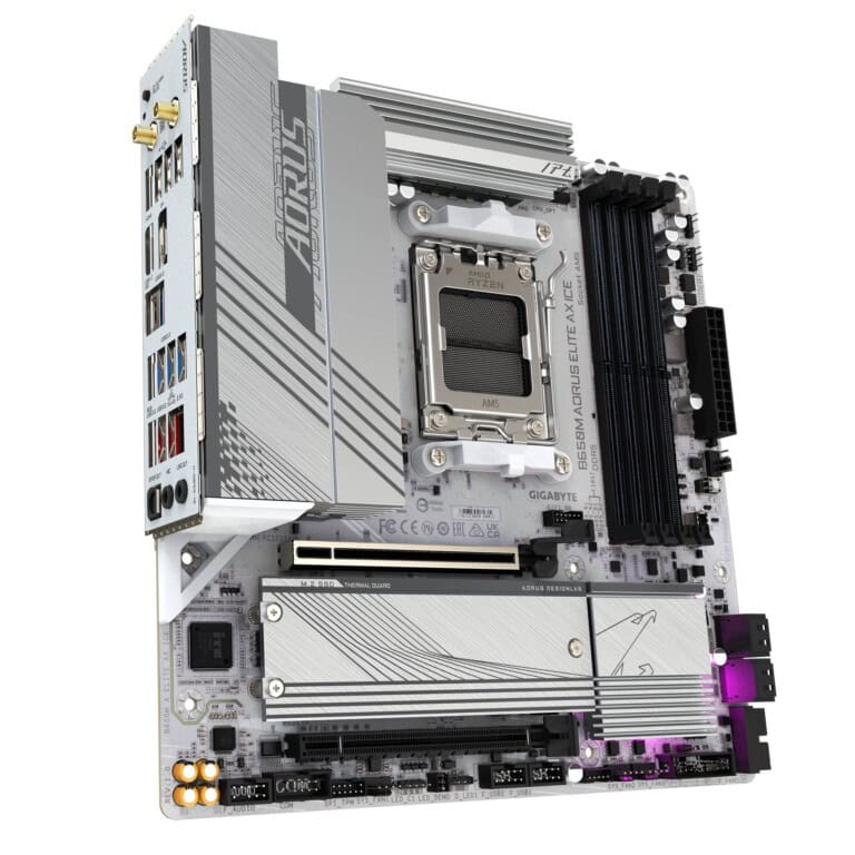 TARJETA MADRE GIGABYTE Micro ATX B650M A ELITE AX ICE 64 GB DDR5 AM5 Para AMD MBDGIG5310_8_full