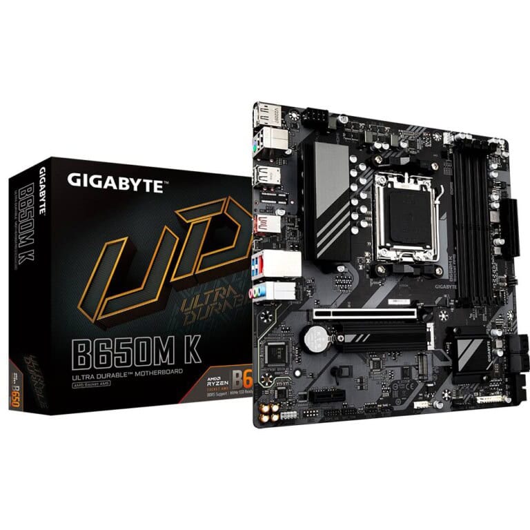 TARJETA MADRE GIGABYTE MICRO ATX, B650M K, DDR5. 256 GB, AM5, PARA AMD MBDGIG5330_4_full