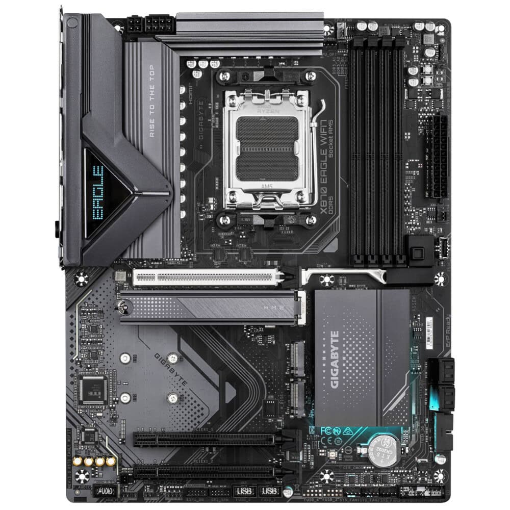TARJETA MADRE GIGABYTE ATX X870 EAGLE WIFI7 DDR5, AM5, 64 GB, PARA AMD X870 EAGLE WIFI7 2