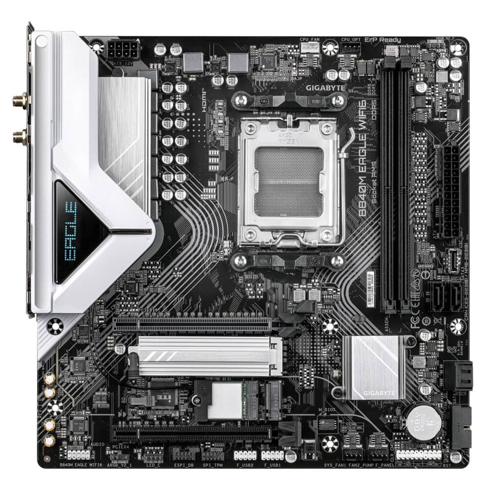 TARJETA MADRE GIGABYTE MICRO ATX, B840M EAGLE WIFI6, DDR5, AM5, 128 GB, PARA AMD B840M EAGLE WIFI6 2