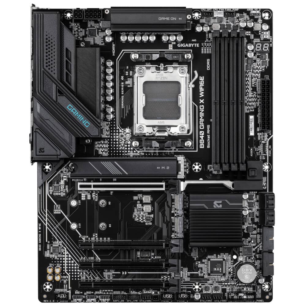 MBDGIG5660_1_full TARJETA MADRE GIGABYTE ATX B840 GAMING X WF6E, DDR5, AM5, 256 GB, PARA AMD 12