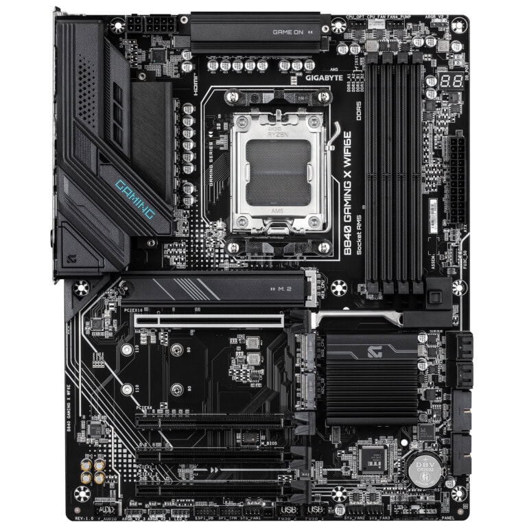 TARJETA MADRE GIGABYTE ATX B840 GAMING X WF6E, DDR5, AM5, 256 GB, PARA AMD MBDGIG5660_1_full
