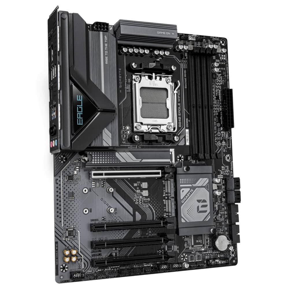 TARJETA MADRE GIGABYTE ATX B840 EAGLE WF6E, DDR5, AM5, 256 GB, PARA AMD B840 EAGLE WF6E 3