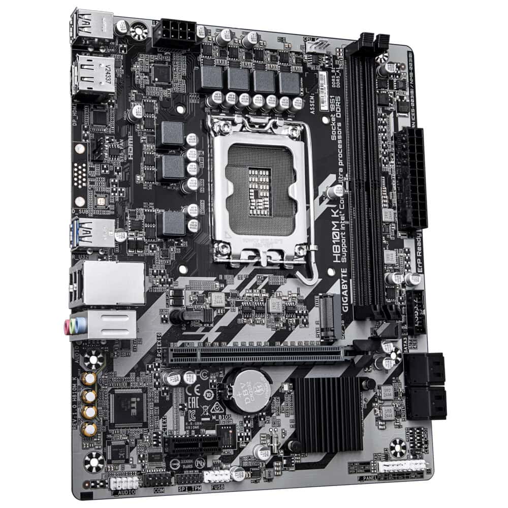 TARJETA MADRE GIGABYTE MICRO ATX H810M K , DDR5, S-1851, 128 GB, PARA INTEL H810M K 3
