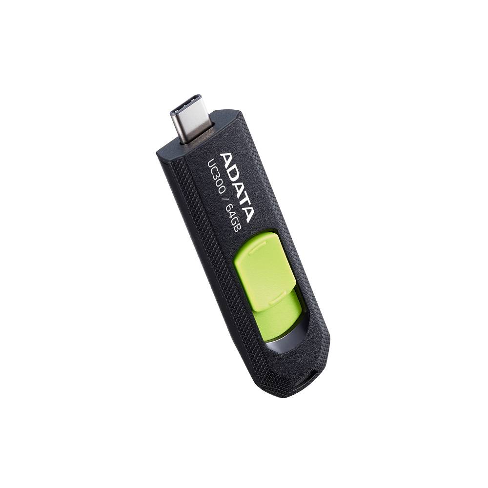 MEMDAT6700_1_full Memoria USB 3.2 Gen 1 Tipo C 64GB UC300, Conector deslizable sin tapa. Plastico, color NEGRO-VERDE ACHO-UC300-64G-RBK/GN ACHO-UC300-64G-RBK/GN 5