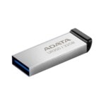 Memoria USB de 32GB UR350 3.2 Gen 1 (retrocompatible 3.0 y 2.0), diseño elegante sin tapa. Color Metálico, negro. UR350-32G-RSR/BK MEMDAT6980_1_full