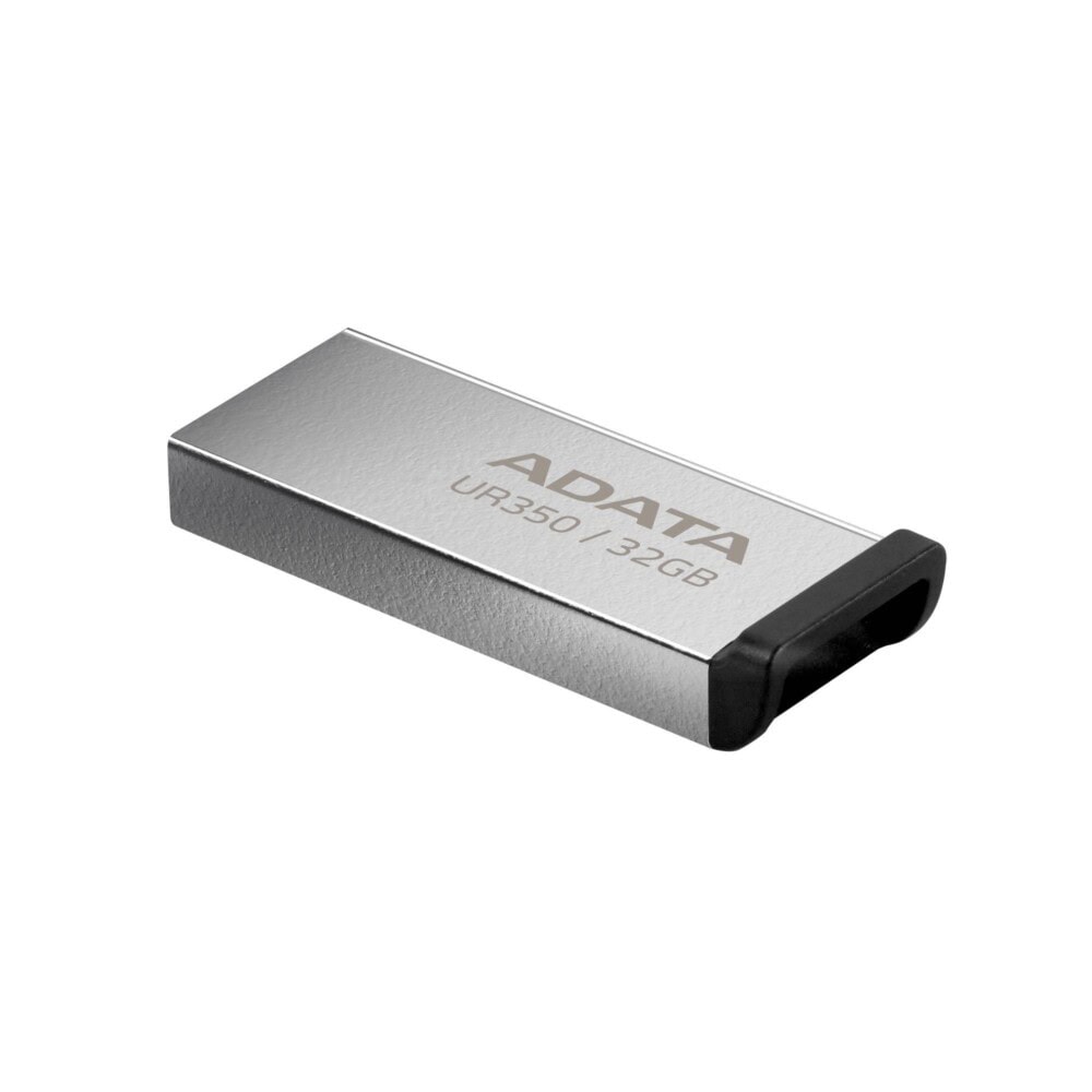 MEMDAT6980_2_full Memoria USB de 32GB UR350 3.2 Gen 1 (retrocompatible 3.0 y 2.0), diseño elegante sin tapa. Color Metálico, negro. UR350-32G-RSR/BK UR350-32G-RSR/BK 3