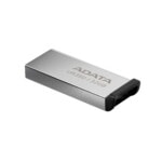 Memoria USB de 32GB UR350 3.2 Gen 1 (retrocompatible 3.0 y 2.0), diseño elegante sin tapa. Color Metálico, negro. UR350-32G-RSR/BK MEMDAT6980_2_full