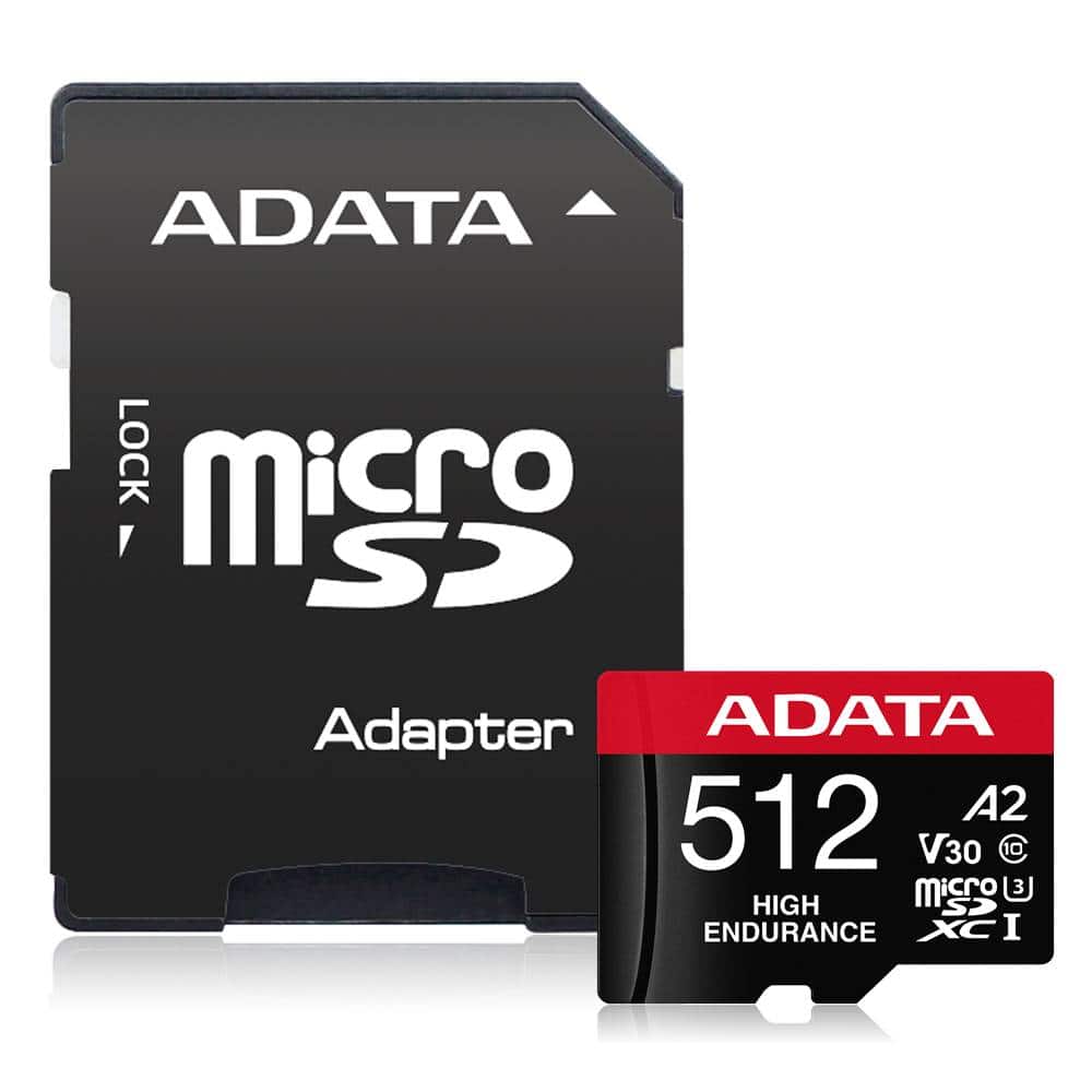 MEMDAT7050_1_full Micro Secure Digital ADATA HIGH ENDURANCE (alta durabilidad) microSDXC UHS-I U3, SD6.0 Clase 10, V30 512GB Clase 10 (A2) AUSDX512GUI3V30SHA2-RA1 2