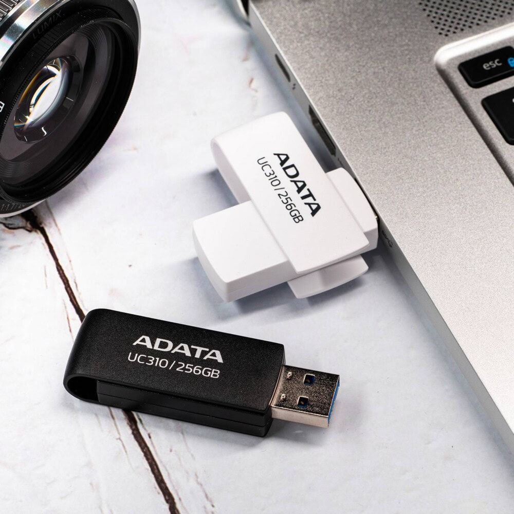 MEMDAT7100_1_full Memoria USB de 64GB UR310 3.2 Gen 1 (retro compatible 3.0 y 2.0), diseño material reciclado sin tapa. NEGRO. UC310-64G-RBK UC310-64G-RBK 2