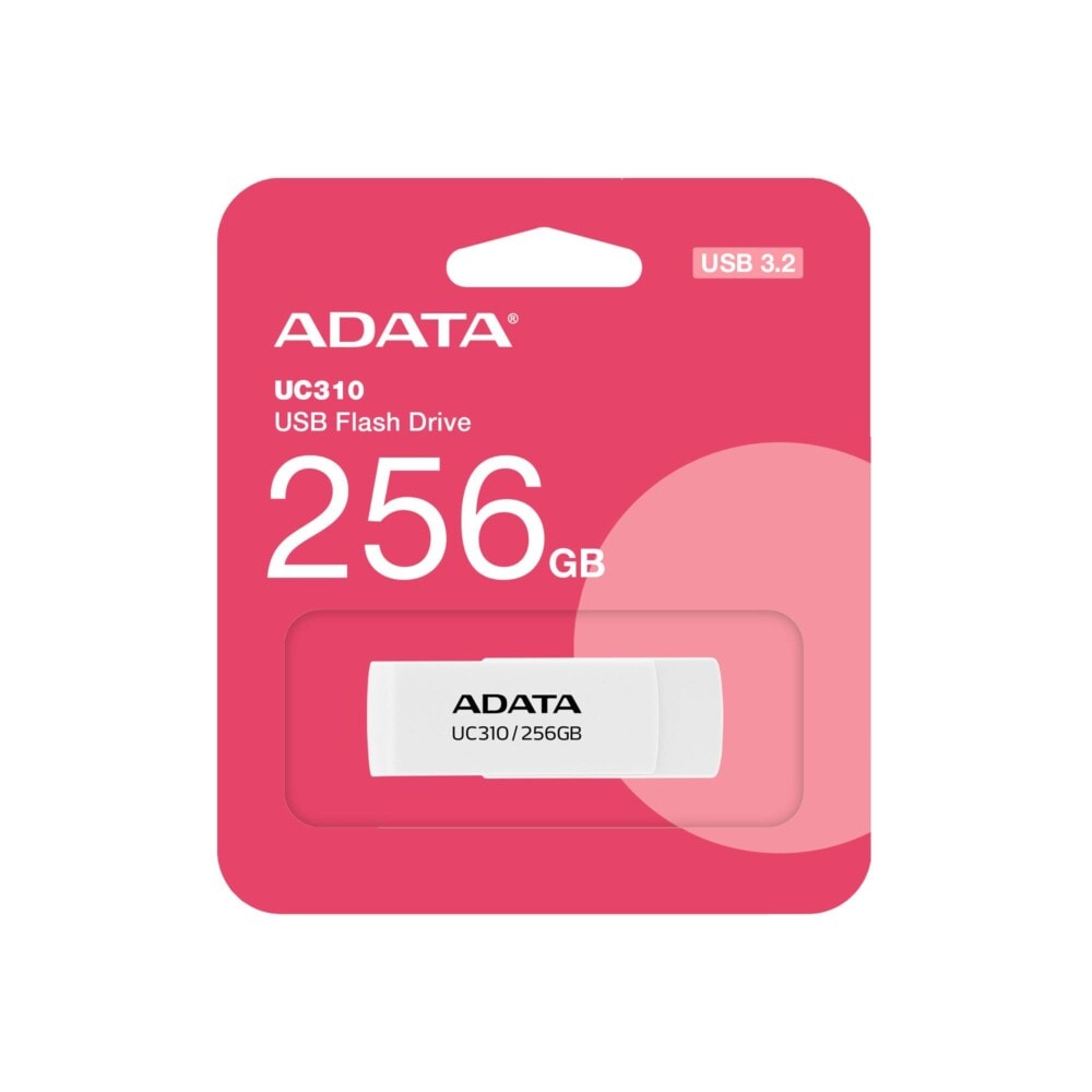MEMDAT7150_4_full Memoria USB de 256GB UR310 3.2 Gen 1 (retro compatible 3.0 y 2.0), diseño material reciclado sin tapa. BLANCO. UC310-256G-RWH UC310-256G-RWH 5